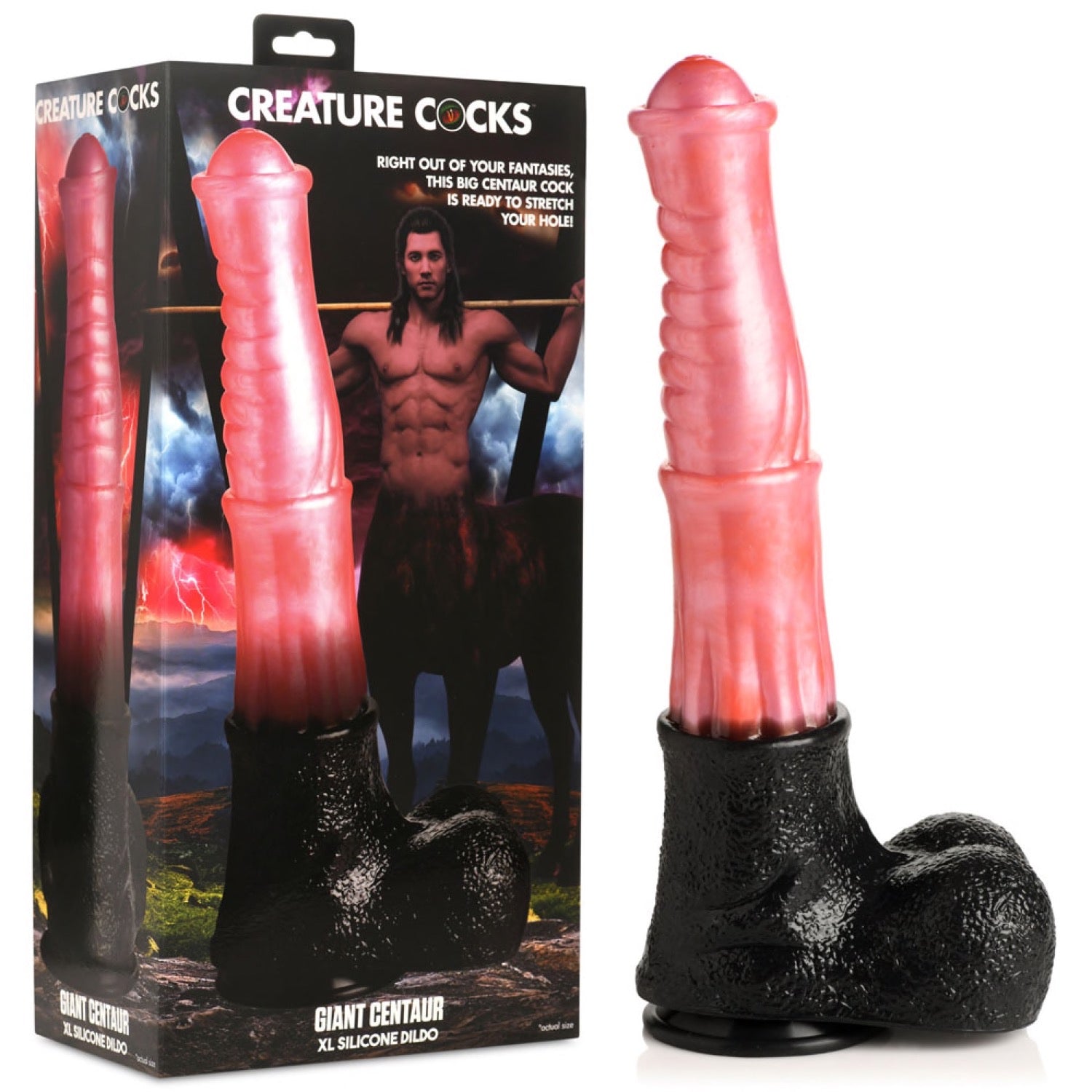 Creature Cocks Giant Centaur Silicone 13.6&quot; Dildo by XR Brands