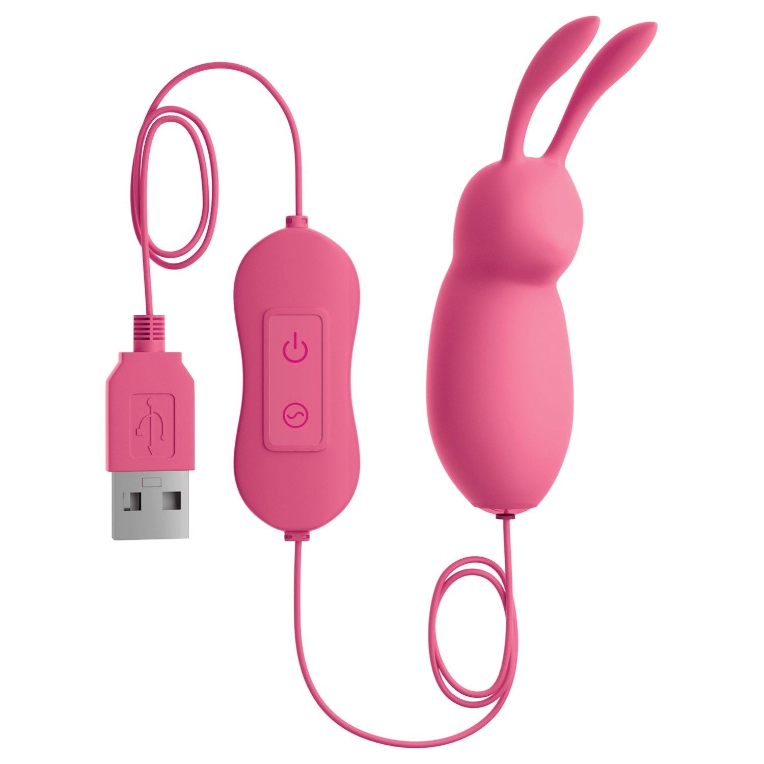 我的天啊！ 我的天啊！ Bullets #Cute - 粉色 USB 供电兔子子弹头 by Pipedream