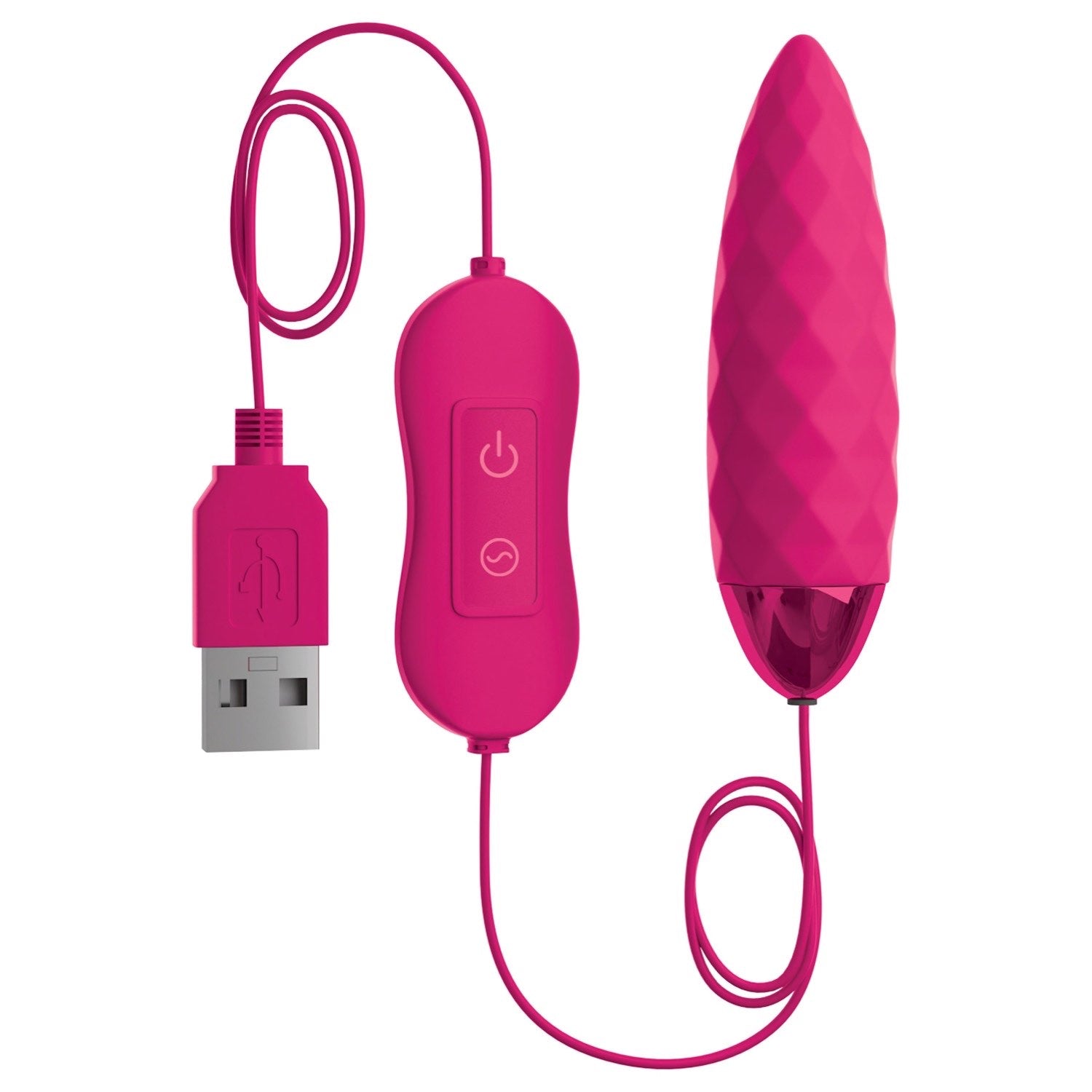 Omg! OMG! Bullets #Fun - Fuchsia Pink USB Powered Bullet by Pipedream