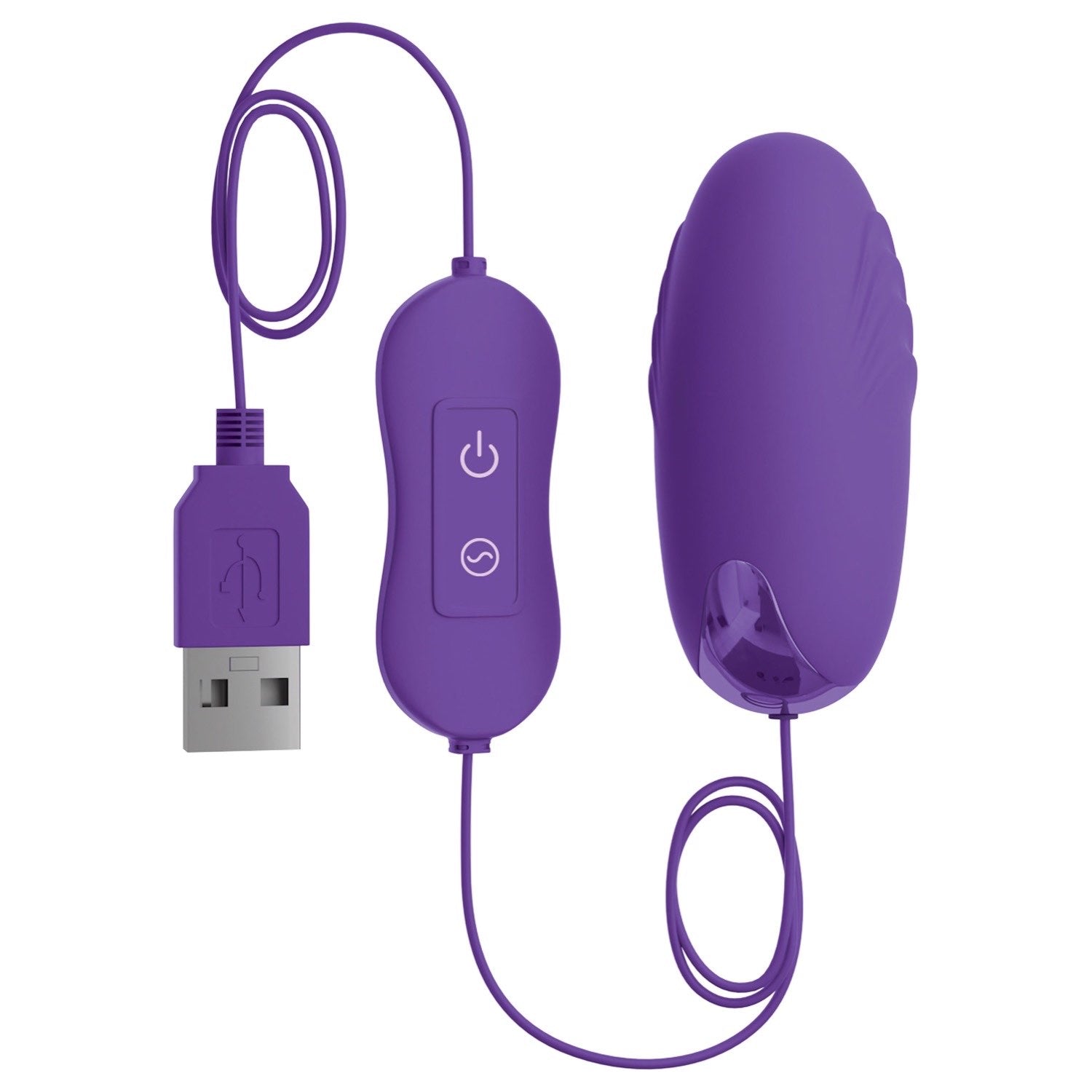 Omg! OMG! Bullets #Happy - Purple USB Powered Bullet by Pipedream