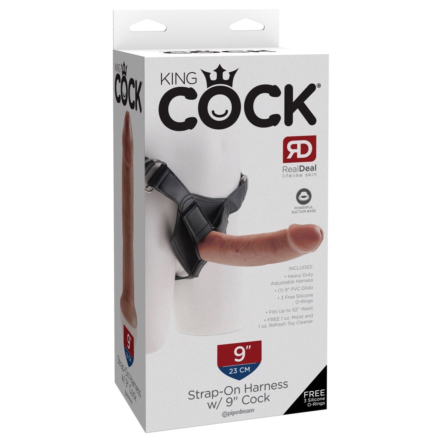 King Cock Strap-on Harness w/ 9IN Cock by Pipedream