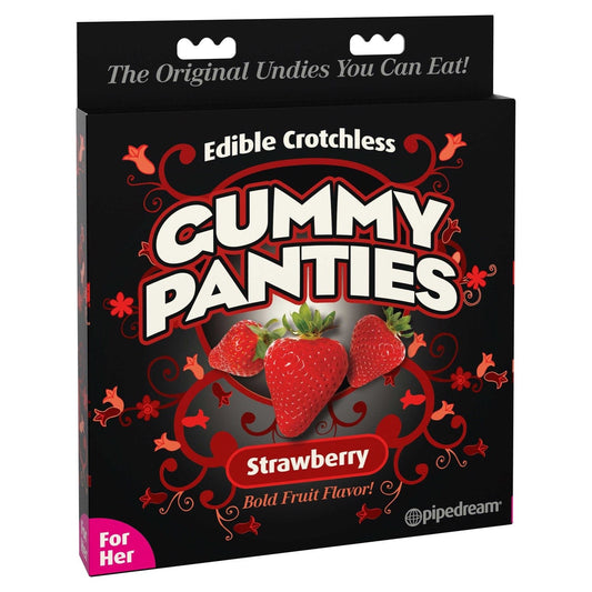 Pipedream Gummy Panties - 草莓味可食用开裆内裤