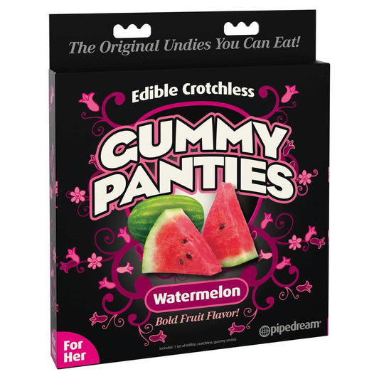 Pipedream Gummy Panties - Watermelon Flavoured Edible Crotchless Panties