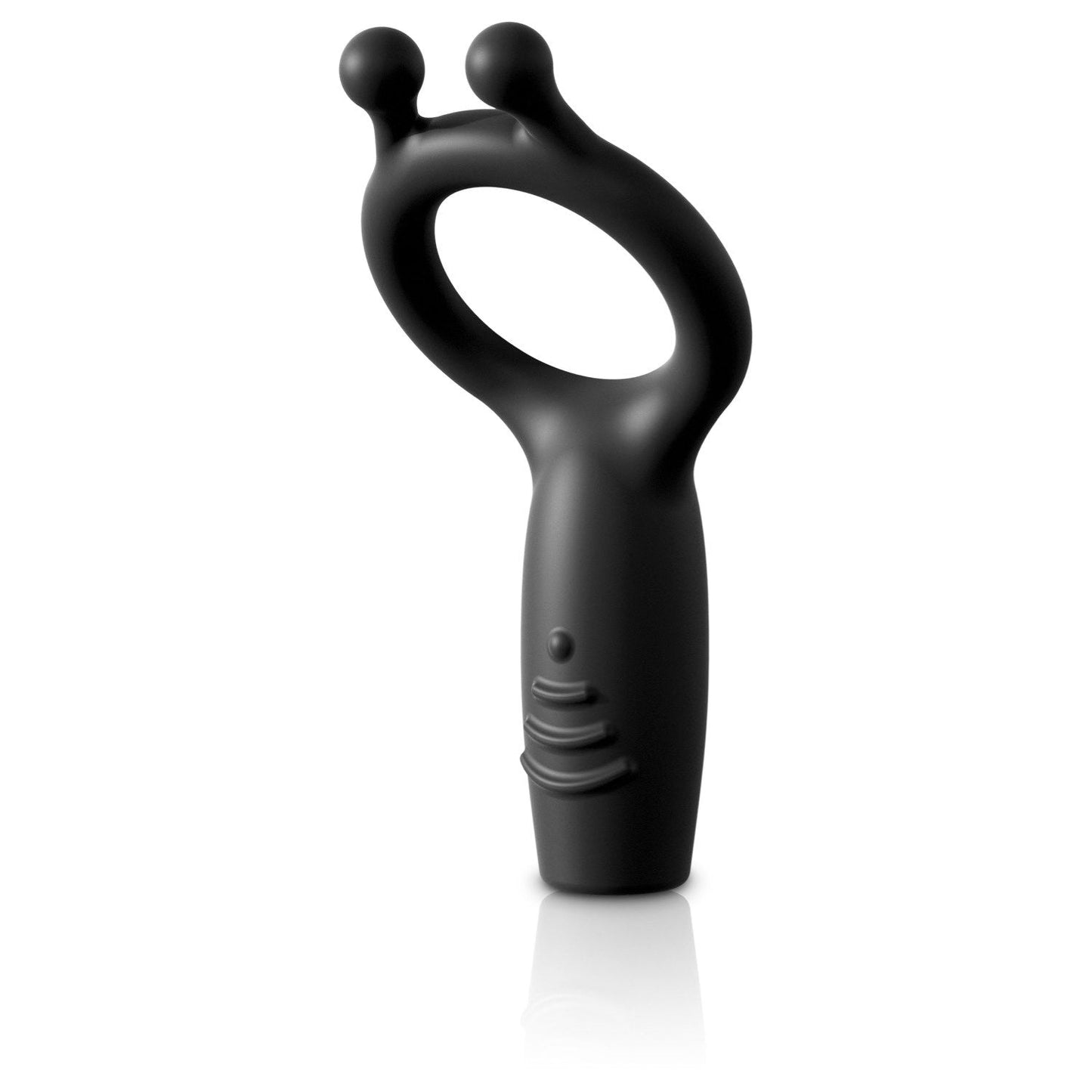 Vibrating Silicone Super C-Ring - Grey USB Rechargeable Vibrating Cock Ring