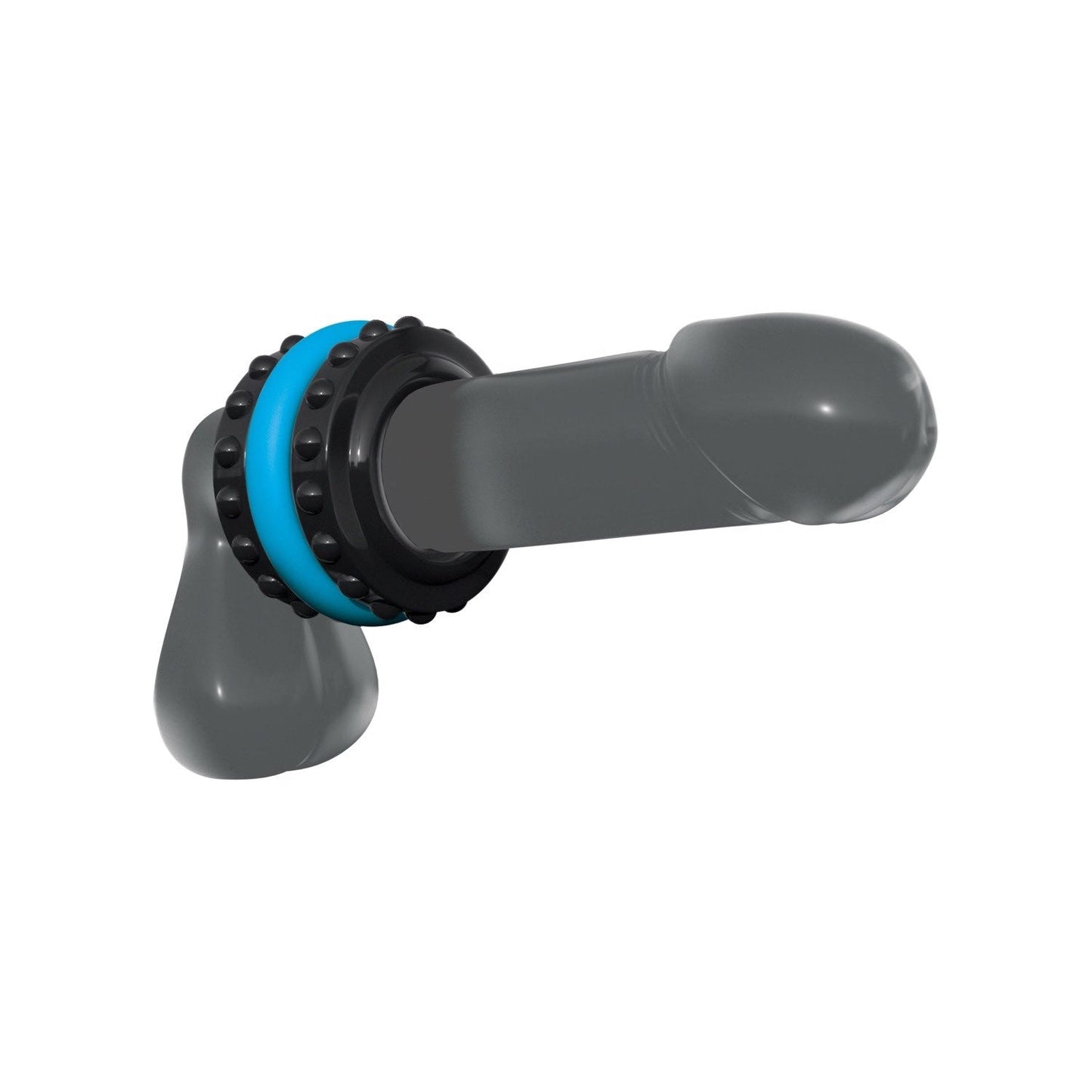 Pro Performance Beginners C-Ring - Black/Blue Cock Ring