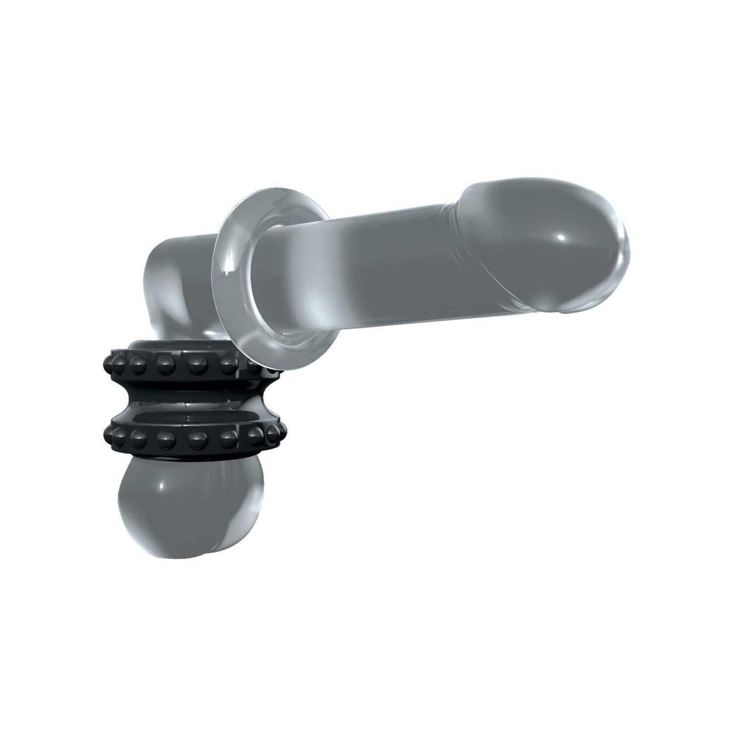 Sir Richards Pro Performance Advanced C-Ring - Black/Clear Cock Ring by Pipedream