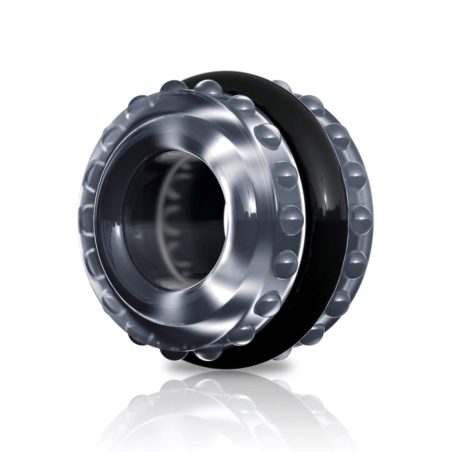 Pro Performance C-Ring - Clear/Black Cock Ring