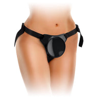 ["Harness"]Elite Beginner's Body Dock Strap-On Harness - Black Adjustable Strap-On Harness (No probe included)