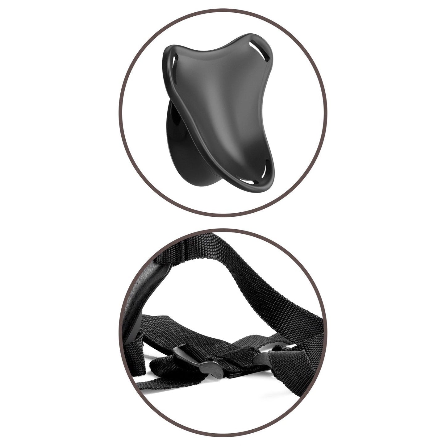 Elite Beginner's Body Dock Strap-On Harness - Black Adjustable Strap-On Harness (No probe included)