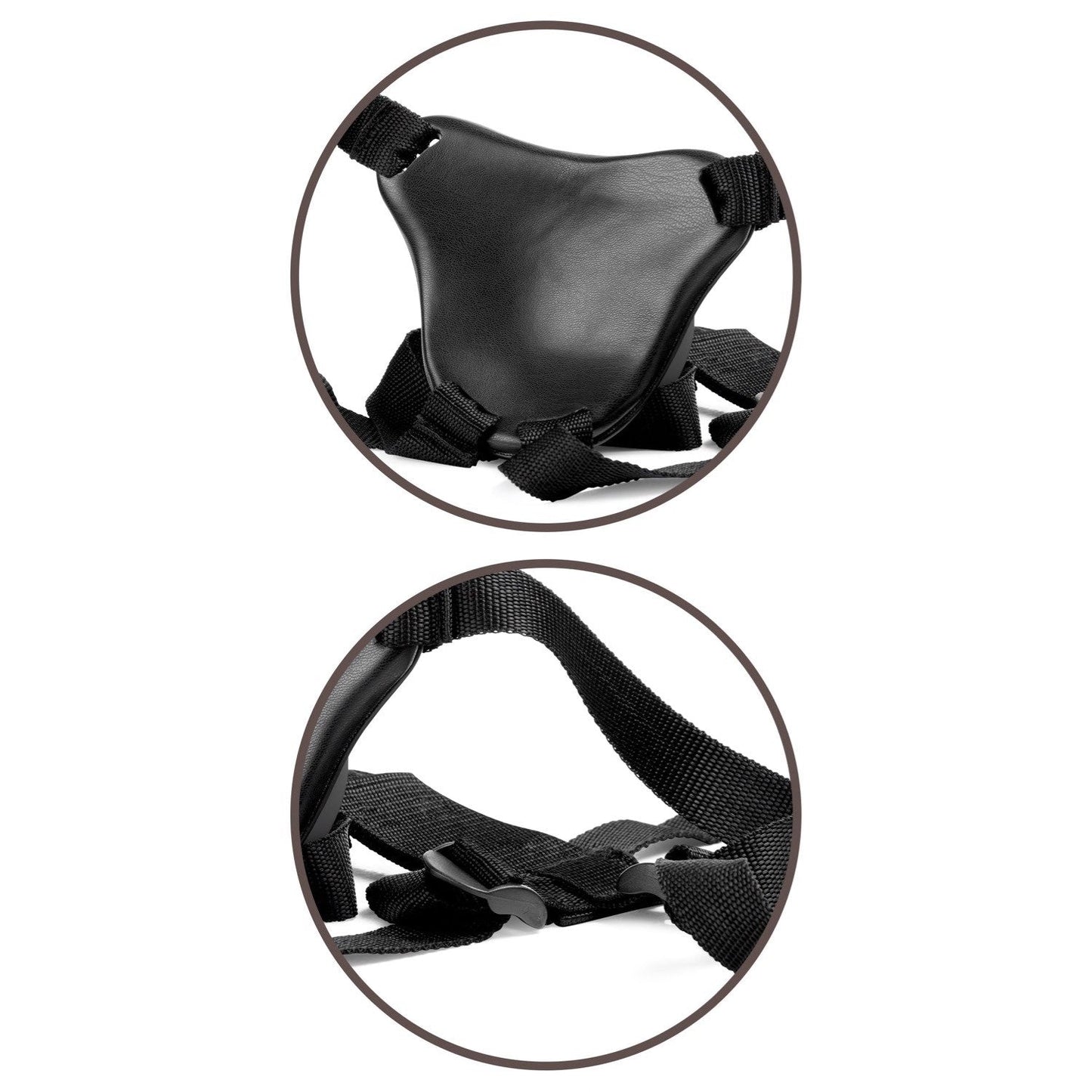 Elite Comfy Body Dock Strap-On Harness - Black Adjustable Strap-On Harness (No Probe Included)