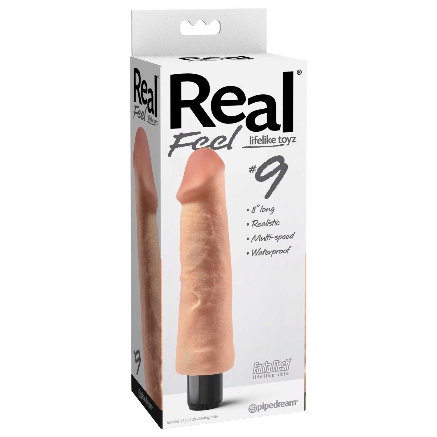  Real Feel #9 - Flesh 9 英寸振动器 by Pipedream