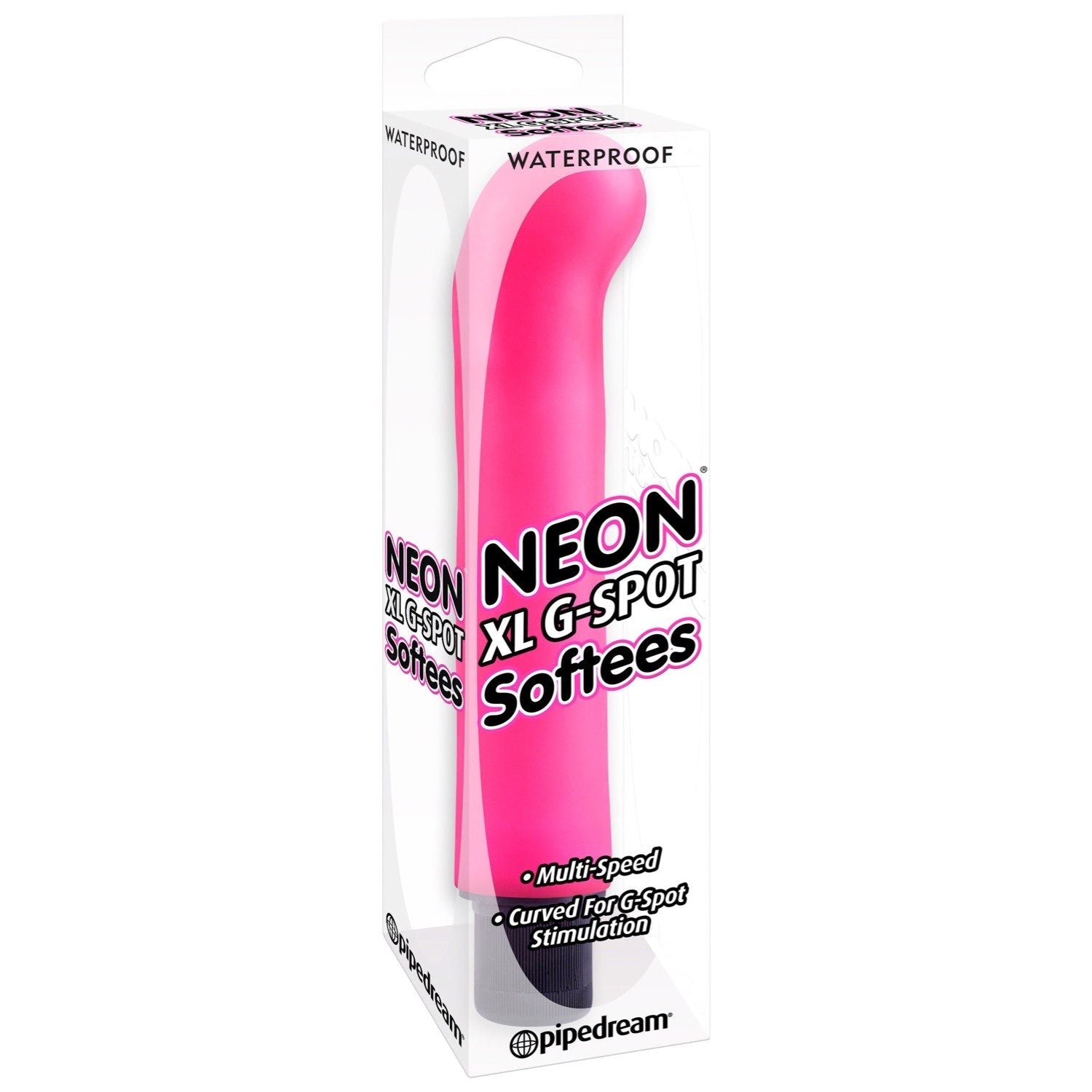 爱触摸 Neon XL G-Spot Softees - 粉色 25.4 厘米（10 英寸）振动器 by Pipedream