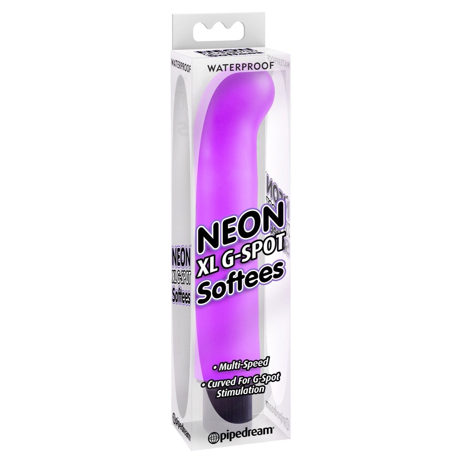 爱触摸 Neon XL G-Spot Softees - 紫色 25.4 厘米（10 英寸）振动器 by Pipedream