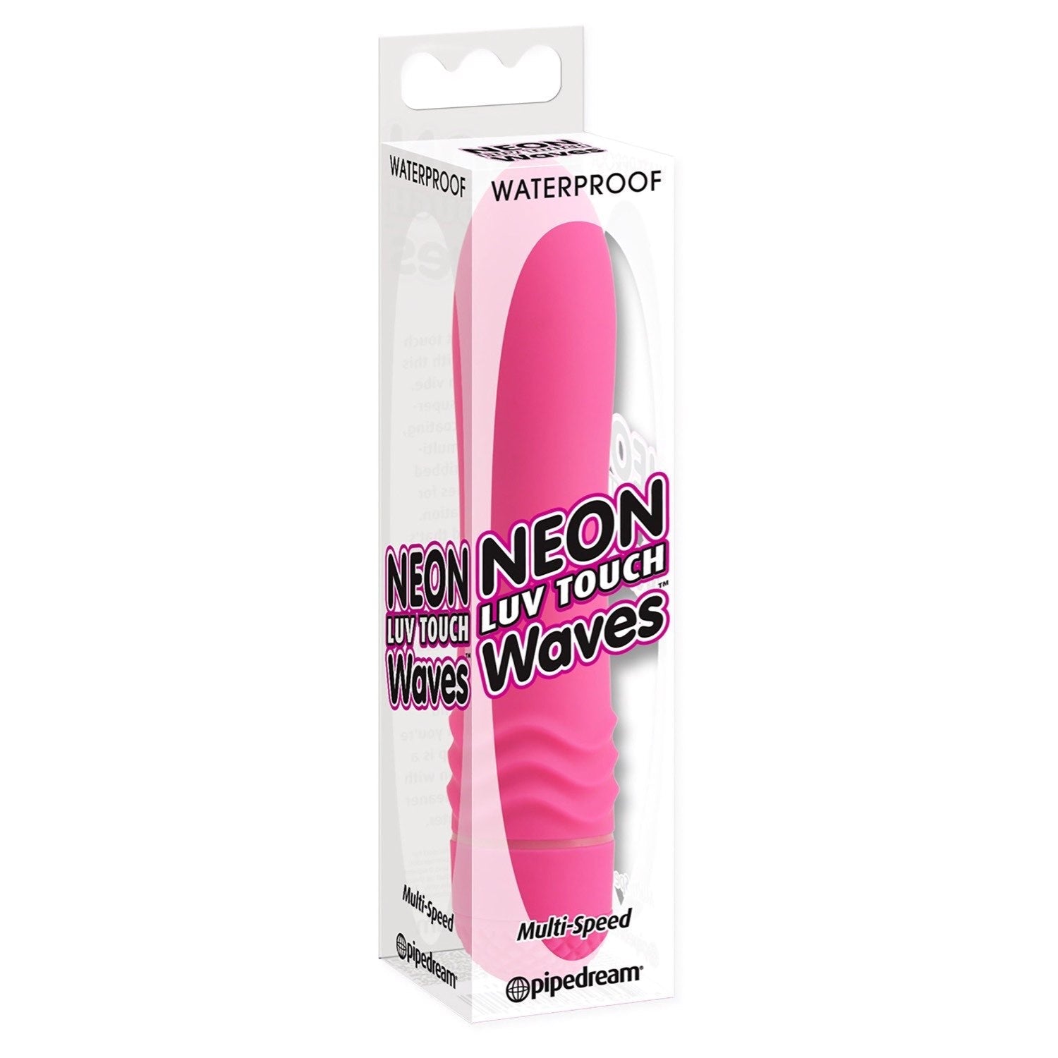 爱触摸 Neon Waves - 粉色 14 厘米（5.5 英寸）振动器 by Pipedream