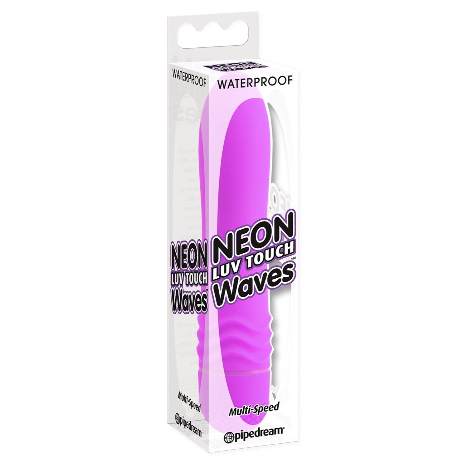 爱触摸 Neon Waves - 紫色 14 厘米（5.5 英寸）振动器 by Pipedream