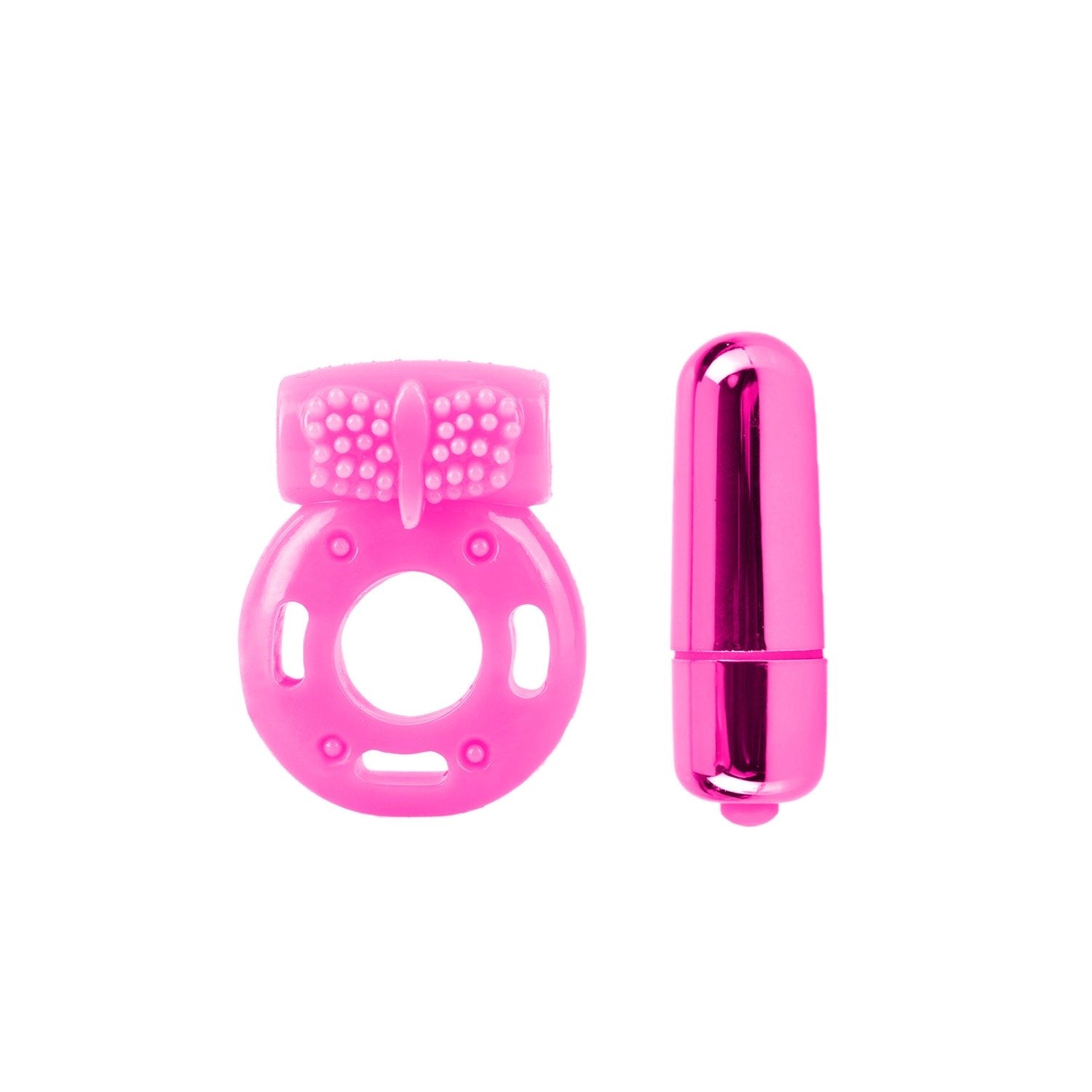  Neon Vibrating Couples Kit - Pink - 3 Piece Set by Pipedream