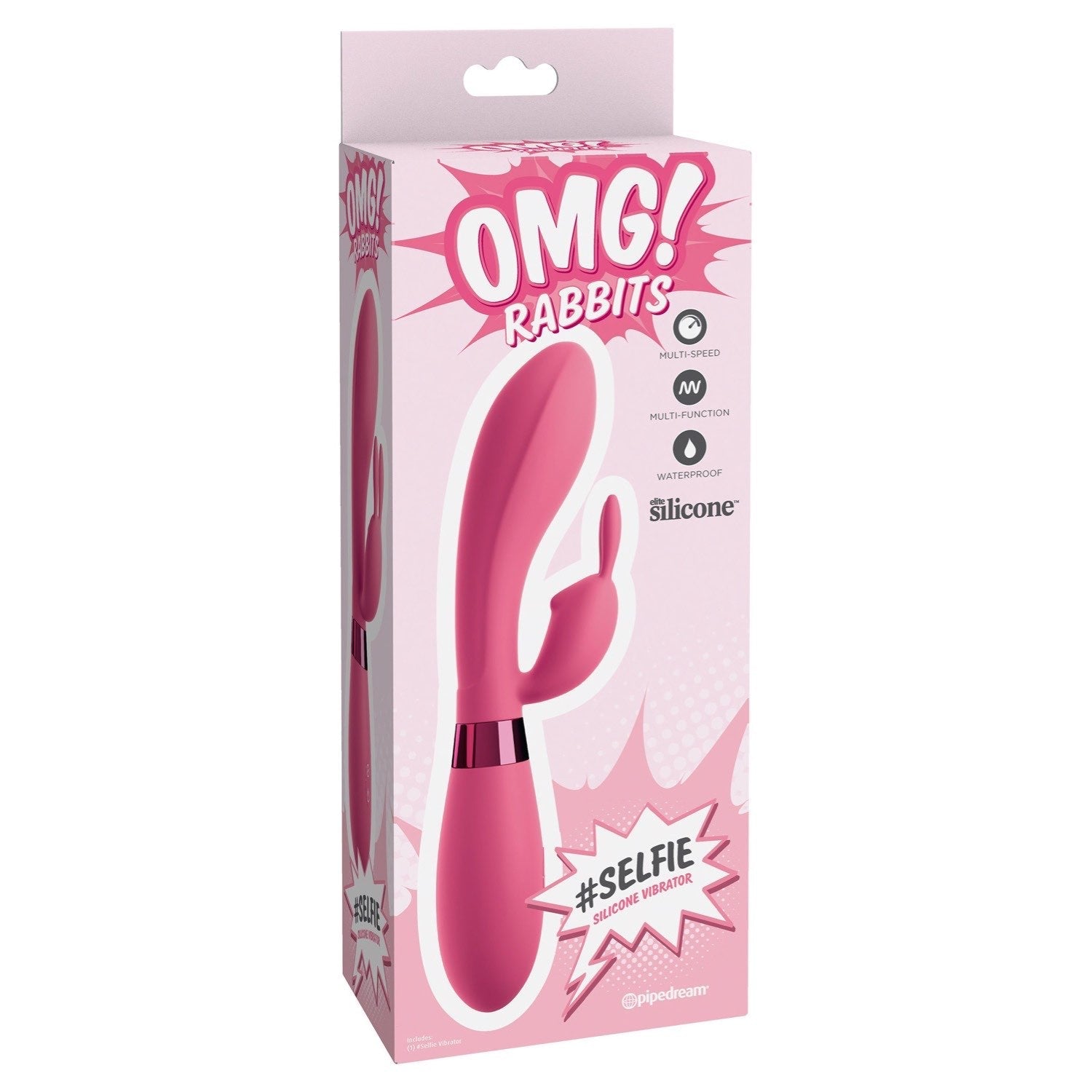 Omg! OMG! Rabbits #Selfie - Pink Rabbit Vibrator by Pipedream