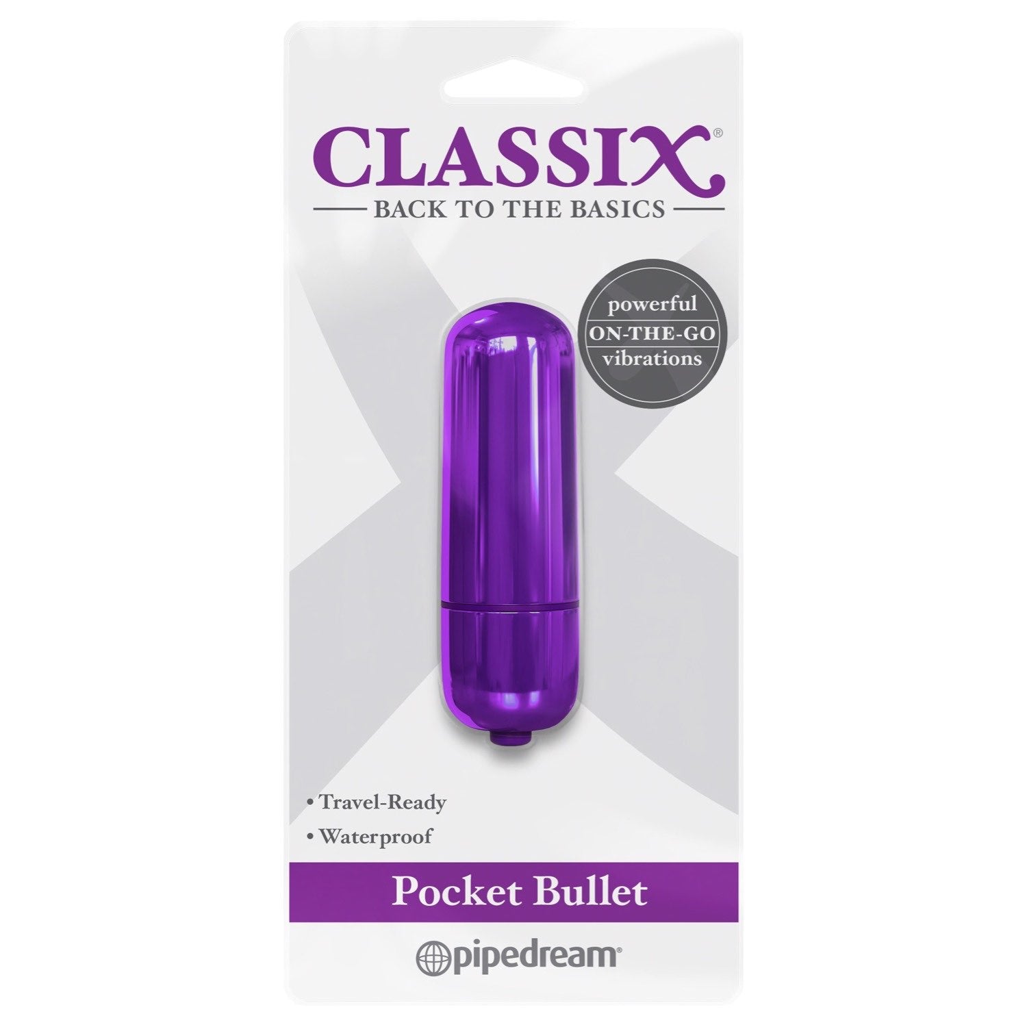 Classix Pocket Bullet - Metallic Purple 5.6 cm Bullet by Pipedream