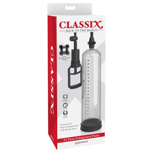 Pipedream Classix XL Penis Enlargement Pump - Clear XL Penis Pump