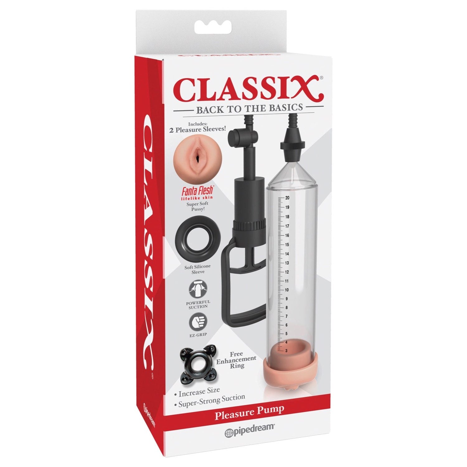 Classix Pleasure Pump - Clear Penis Pump by Pipedream