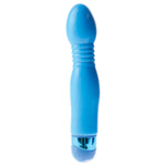 ["Massager"]Powder Puff Massager - Blue 16.5 cm Vibrator