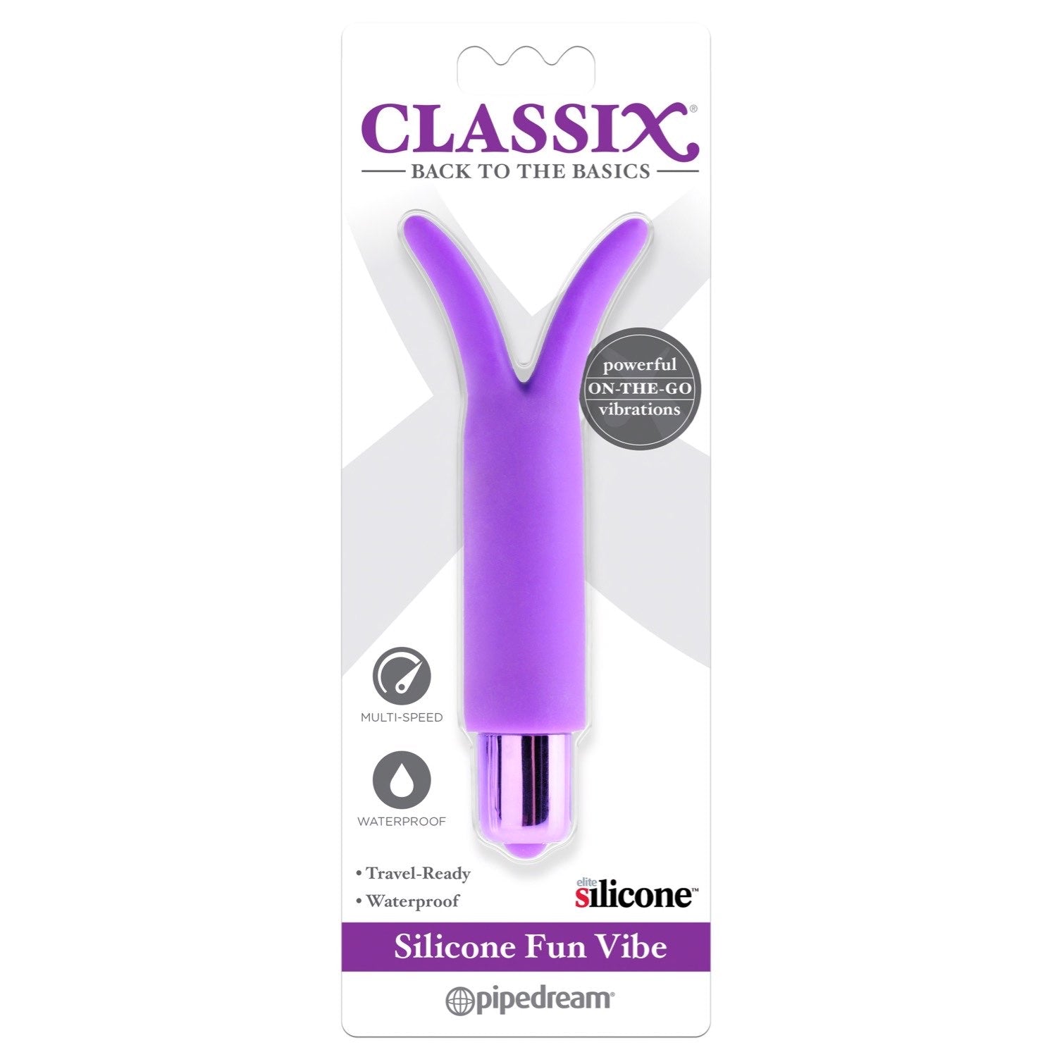 Classix Silicone Fun Vibe - Purple 12.7 cm Stimulator by Pipedream