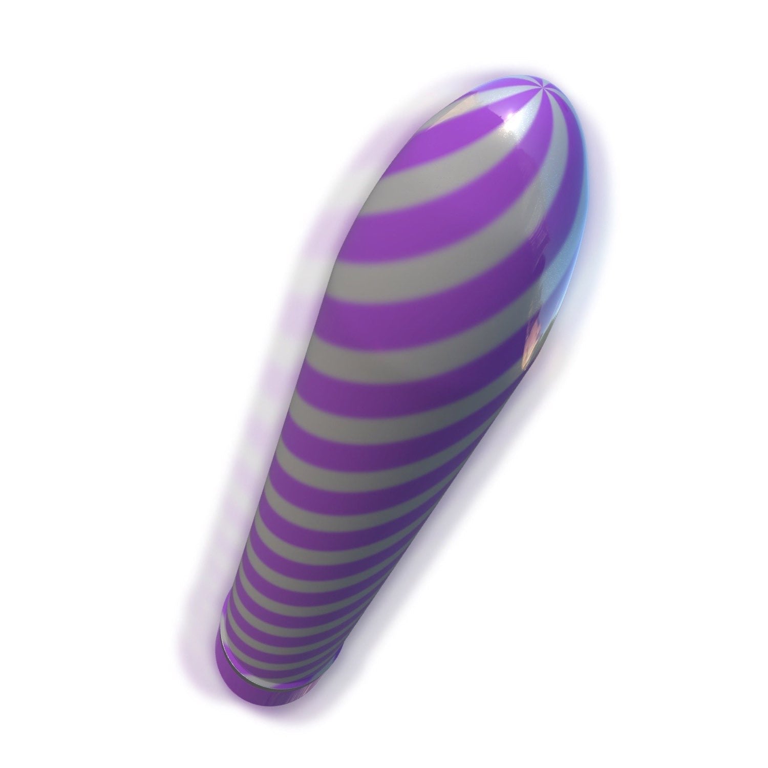 Classix Sweet Swirl Vibe - Candystriped Purple 20.3 cm (8&quot;) Vibrator by Pipedream