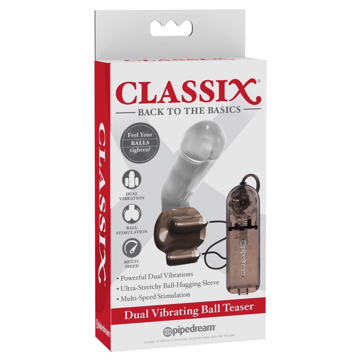 Classix Dual Vibrating Ball Teaser - Black by Pipedream