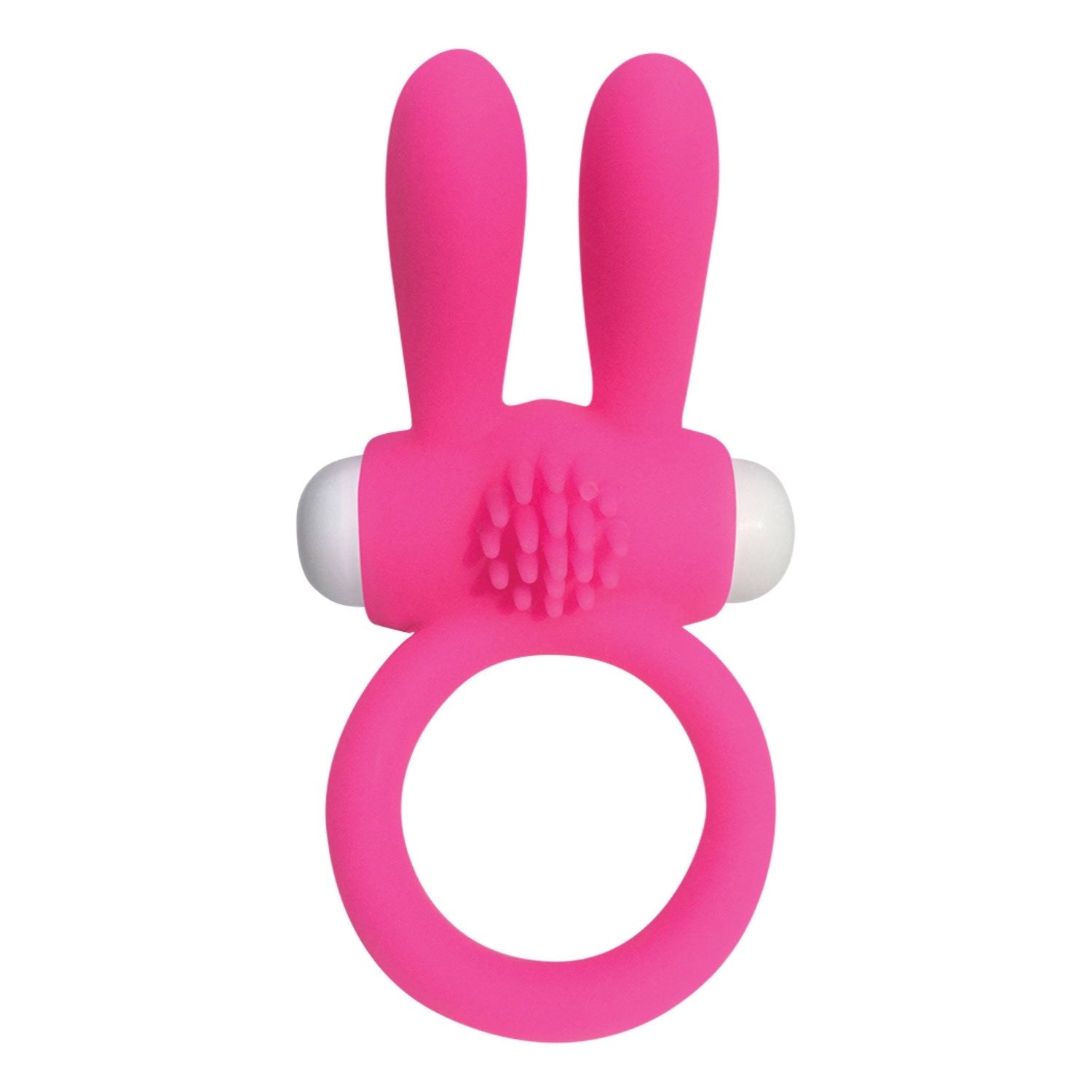  Neon Rabbit Ring - Pink Vibrating Cock Ring by Pipedream