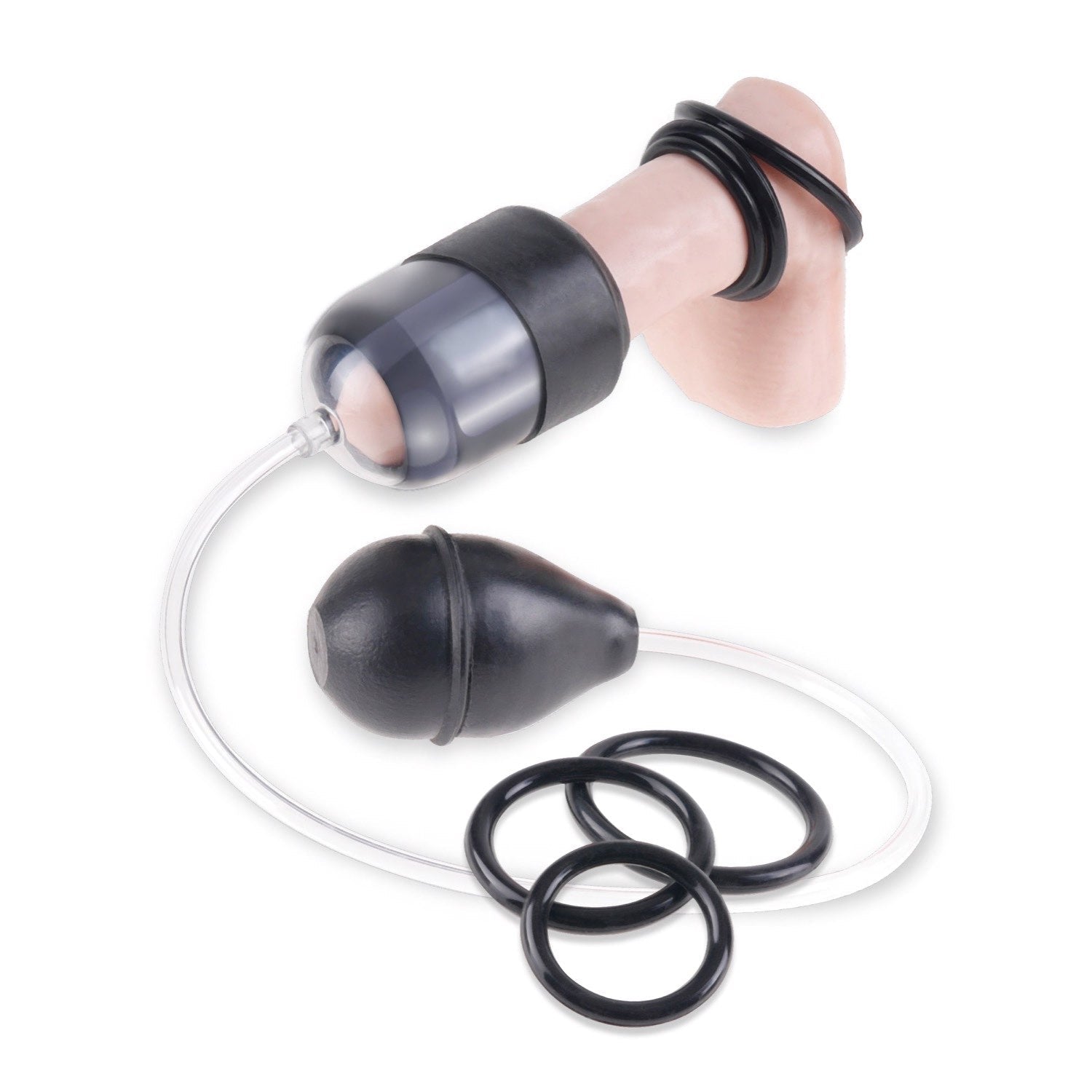 Fetish Fantasy Series Suck N&#39; Stroke Head Pump - Black Penis Head Pump by Pipedream