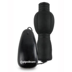 ["Stroker"]Vibrating Head Teazer - Black Vibrating Masturbator