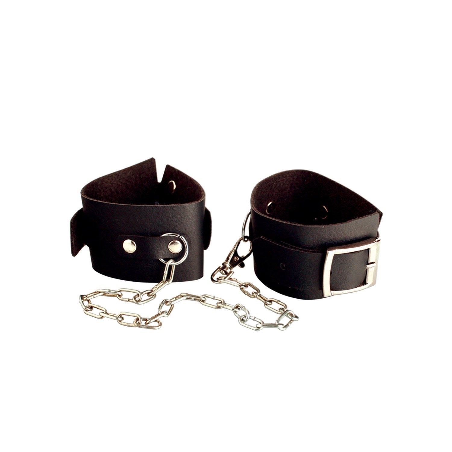  Beginner&#39;s Cuffs - Black Leather Cuffs by Pipedream
