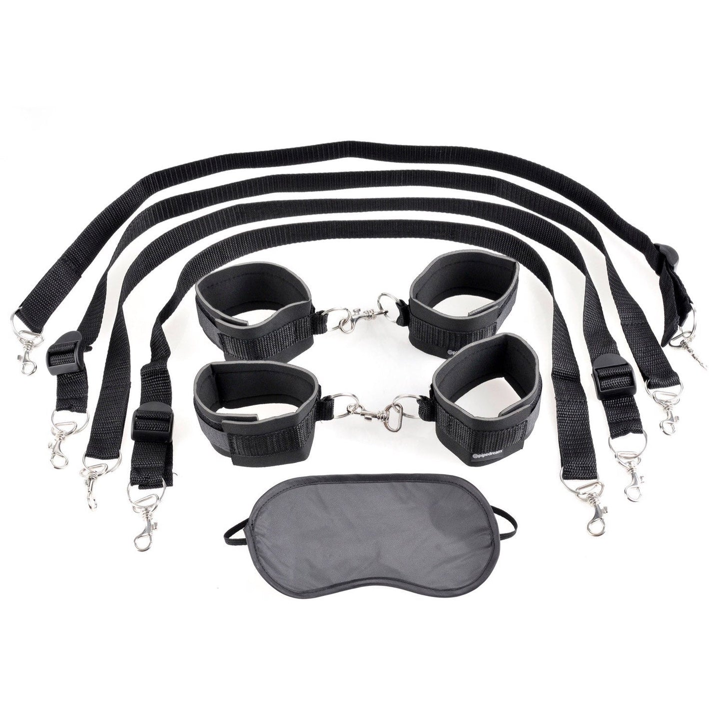 Cuff & Tether Set - Black Restraints