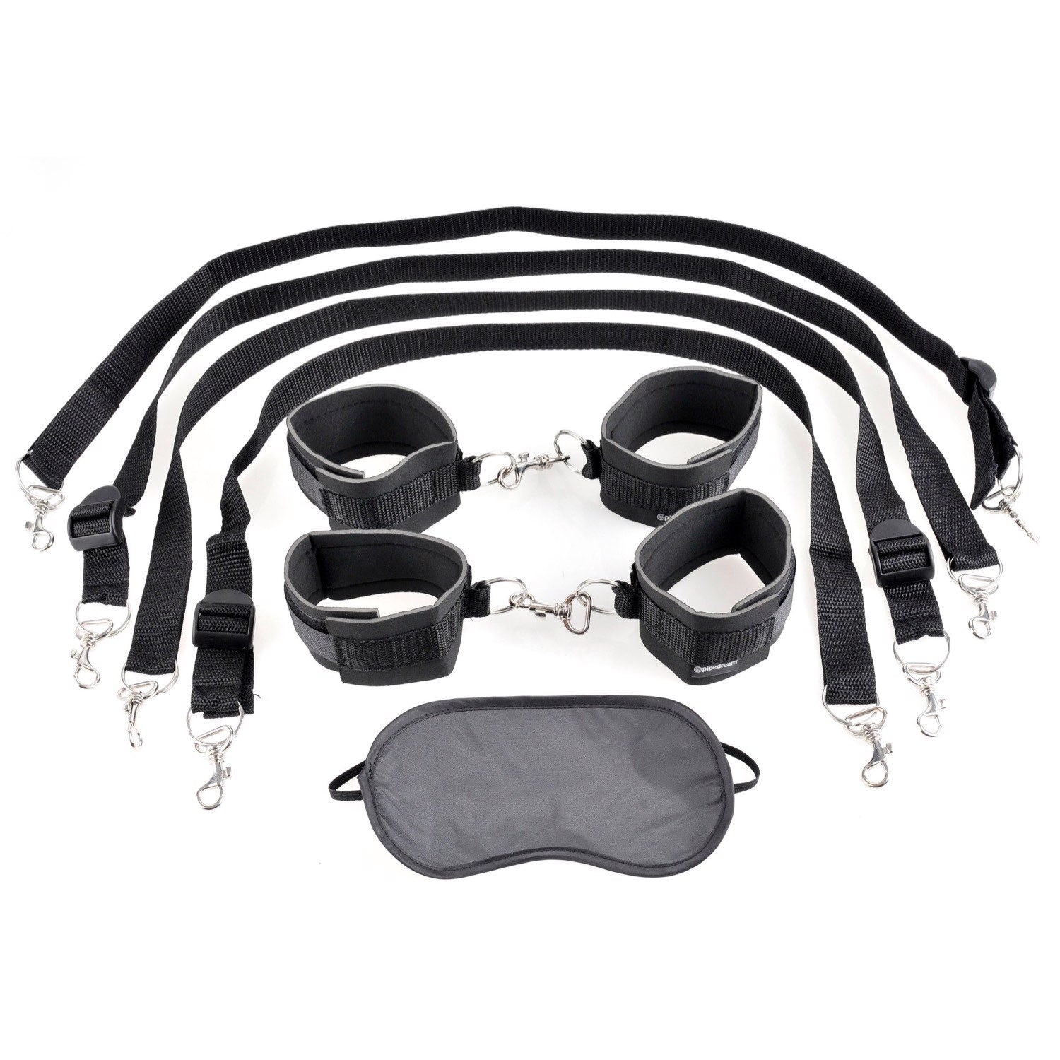 Fetish Fantasy Series Cuff &amp; Tether Set - Black Restraints by Pipedream