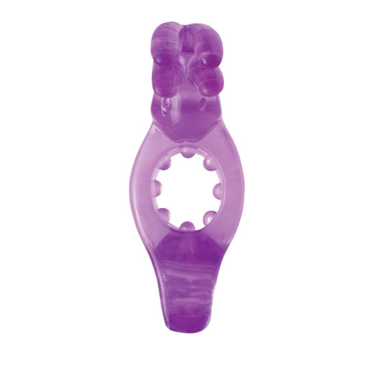 Pipedream Wonderful Wonderful Wabbit - Purple Dual Vibrating Cock Ring
