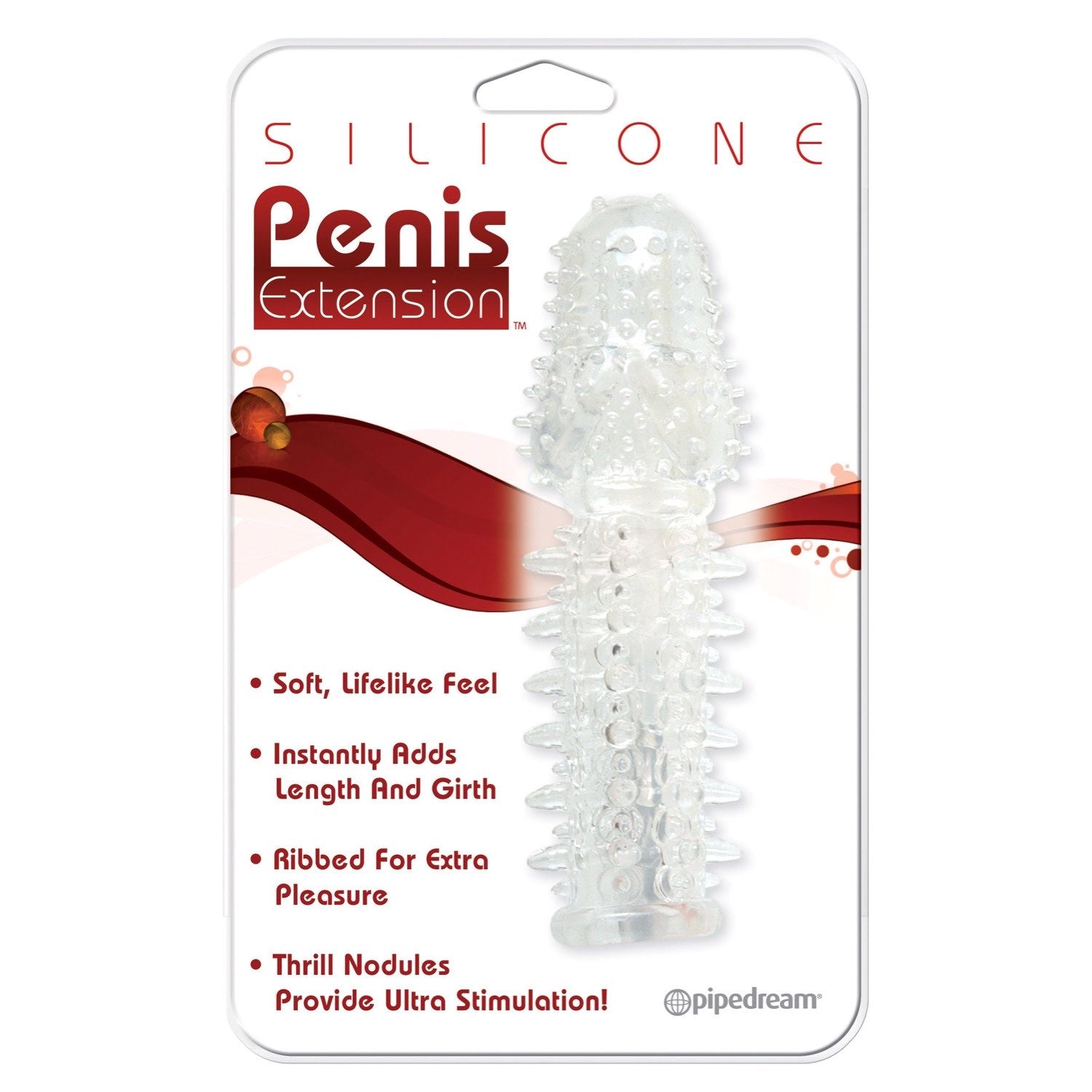  Silicone Penis Extension - Clear 14 cm (5.5&quot;) Sleeve by Pipedream