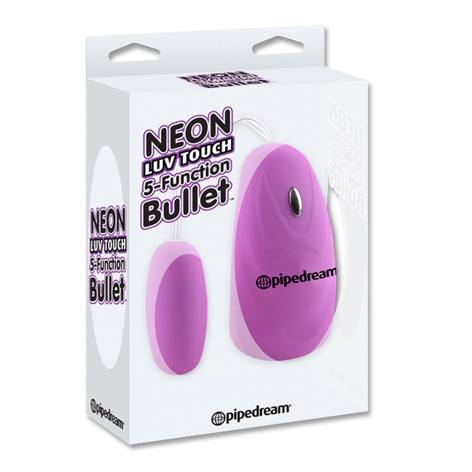 爱触摸 Neon 5 功能子弹头 - 紫色 5.7 厘米（2.25 英寸）子弹头 by Pipedream