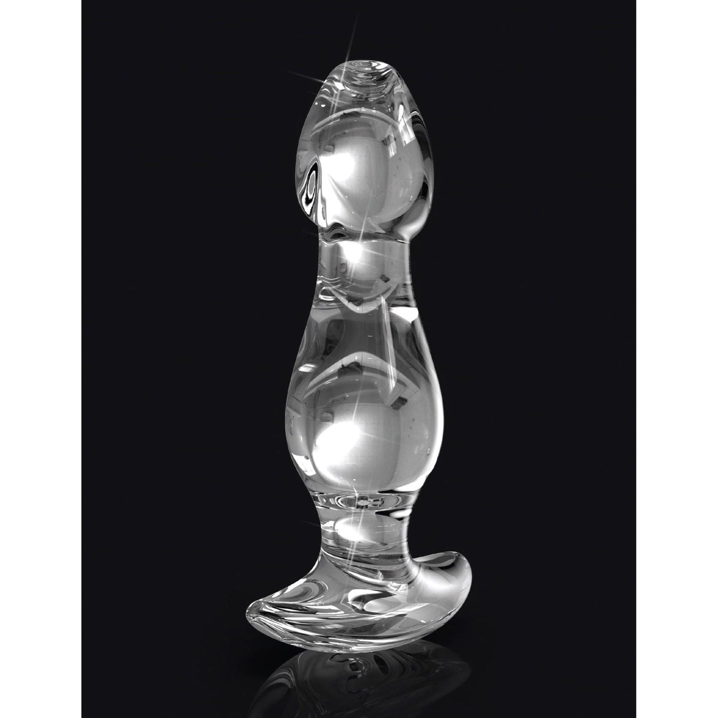 No. 72 - Clear 9.2 cm (3.6") Glass Butt Plug