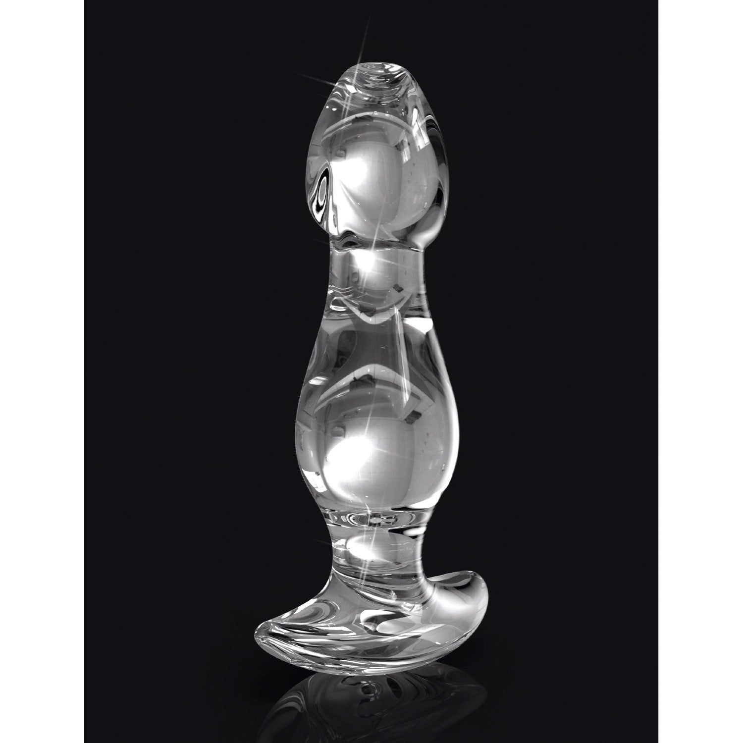 Icicles No. 72 - Clear 9.2 cm (3.6&quot;) Glass Butt Plug by Pipedream