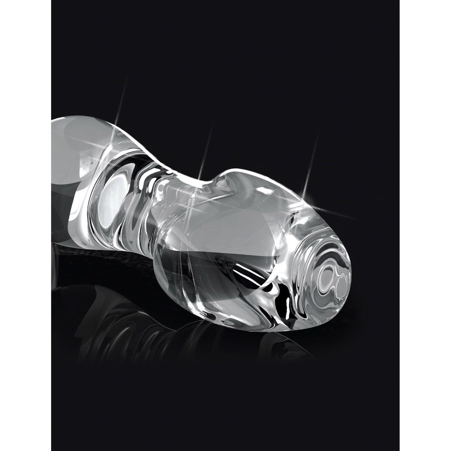 No. 72 - Clear 9.2 cm (3.6") Glass Butt Plug