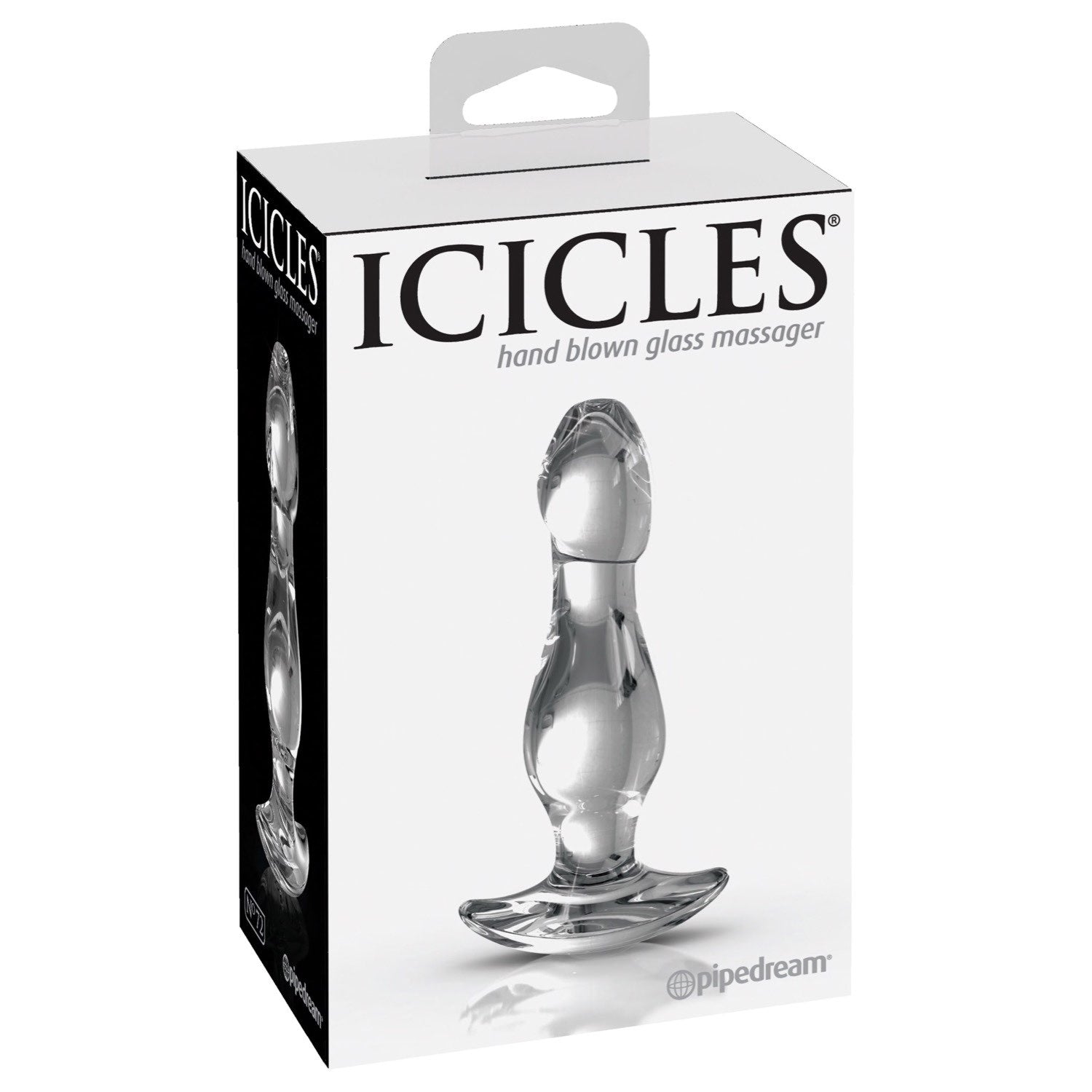 Icicles No. 72 - Clear 9.2 cm (3.6&quot;) Glass Butt Plug by Pipedream