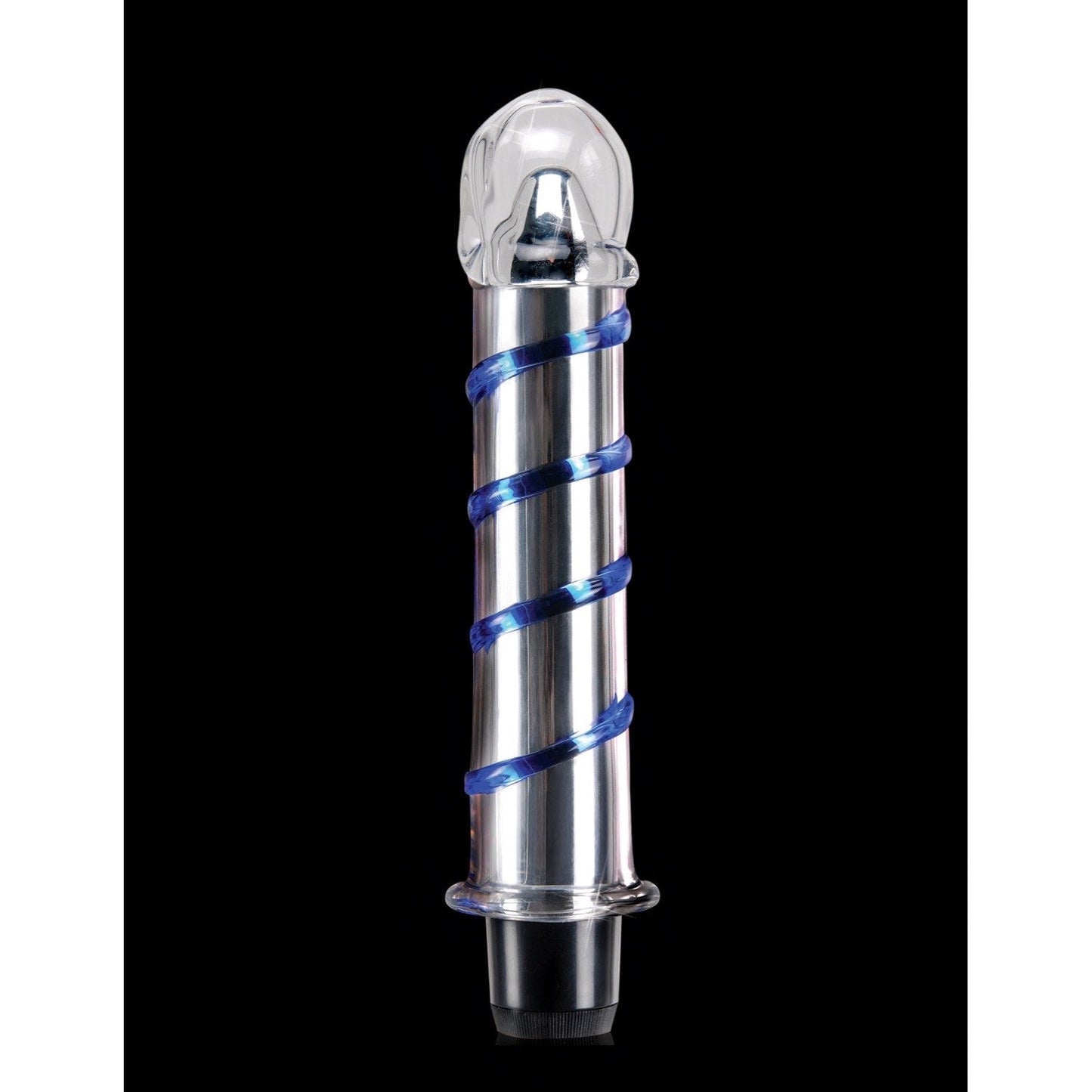 No. 20 - Clear/Blue 8" Glass Vibrator