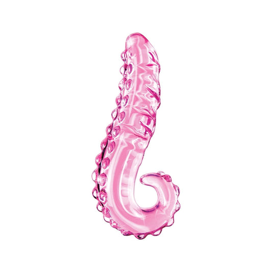 Pipedream Icicles No. 24 - Pink 6&quot; Curved Glass Dong