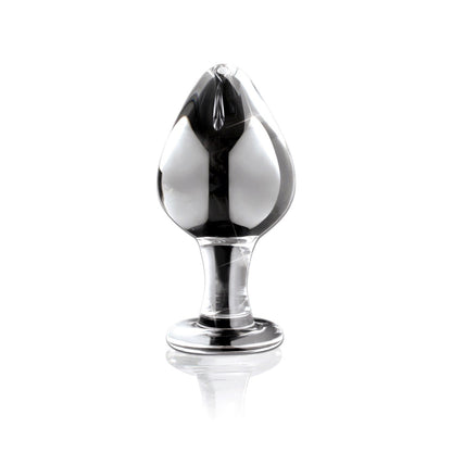 No. 25 - Clear 3.75" Glass Butt Plug