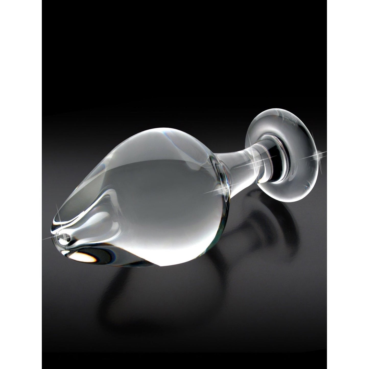 No. 25 - Clear 3.75" Glass Butt Plug