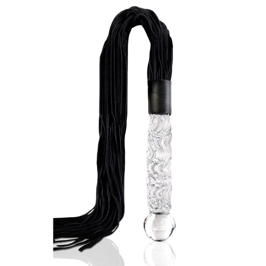 Pipedream Icicles No. 38 - Leather Flogger with Glass Handle