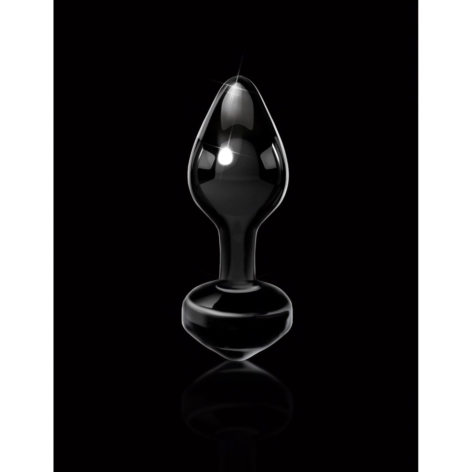 Icicles No. 44 - Black Glass 6.5 cm (2.5&quot;) Butt Plug by Pipedream