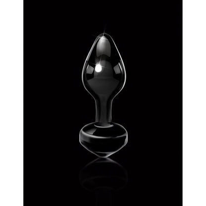 No. 44 - Black Glass 6.5 cm (2.5") Butt Plug