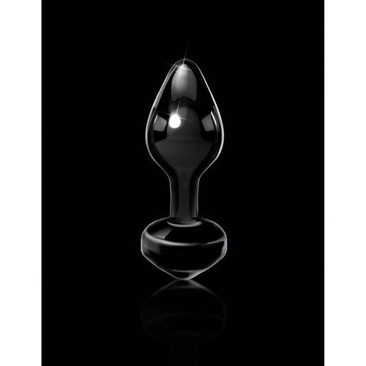 Pipedream Icicles No. 44 - Black Glass 6.5 cm (2.5&quot;) Butt Plug