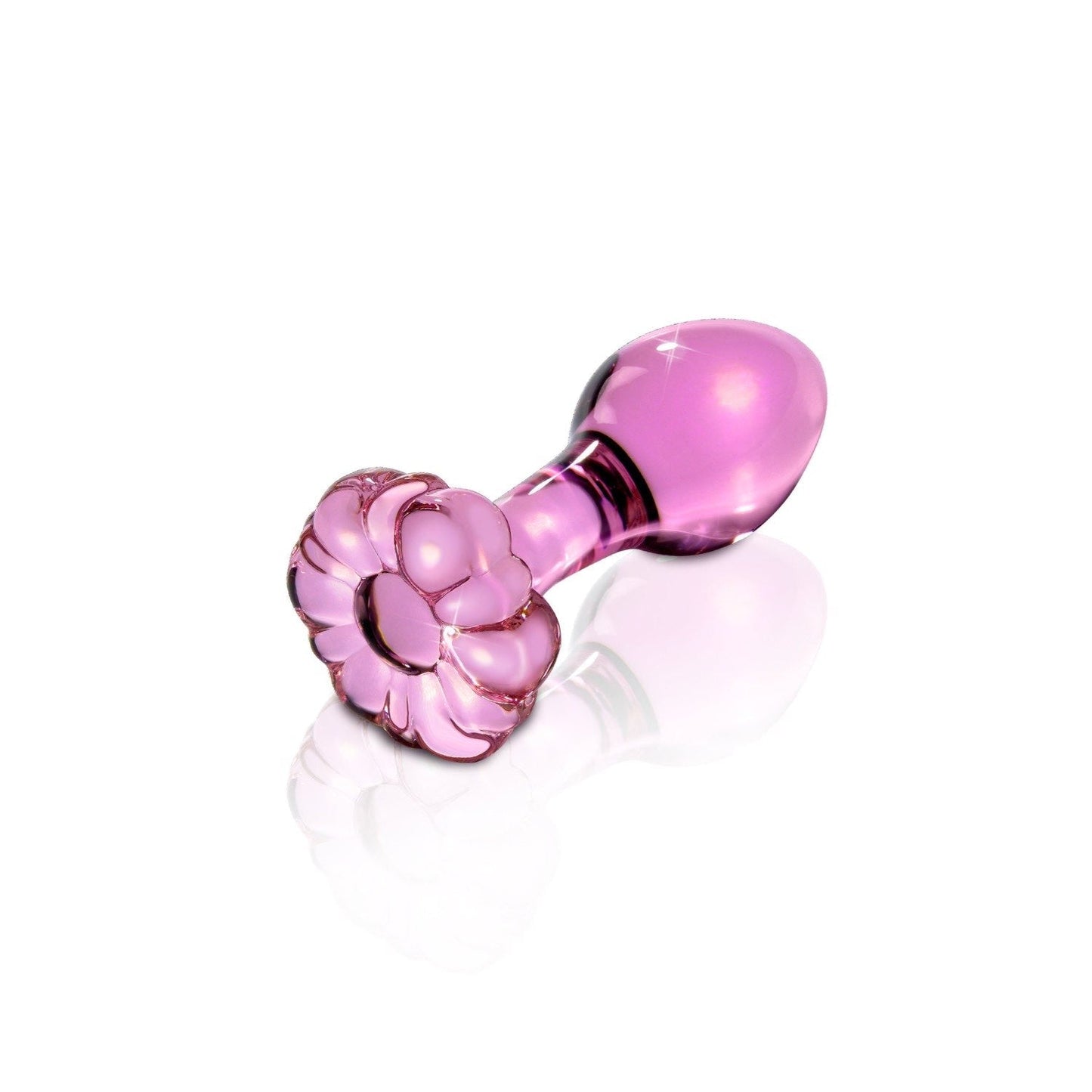 No. 48 - Pink Glass 7.5 cm (3") Butt Plug